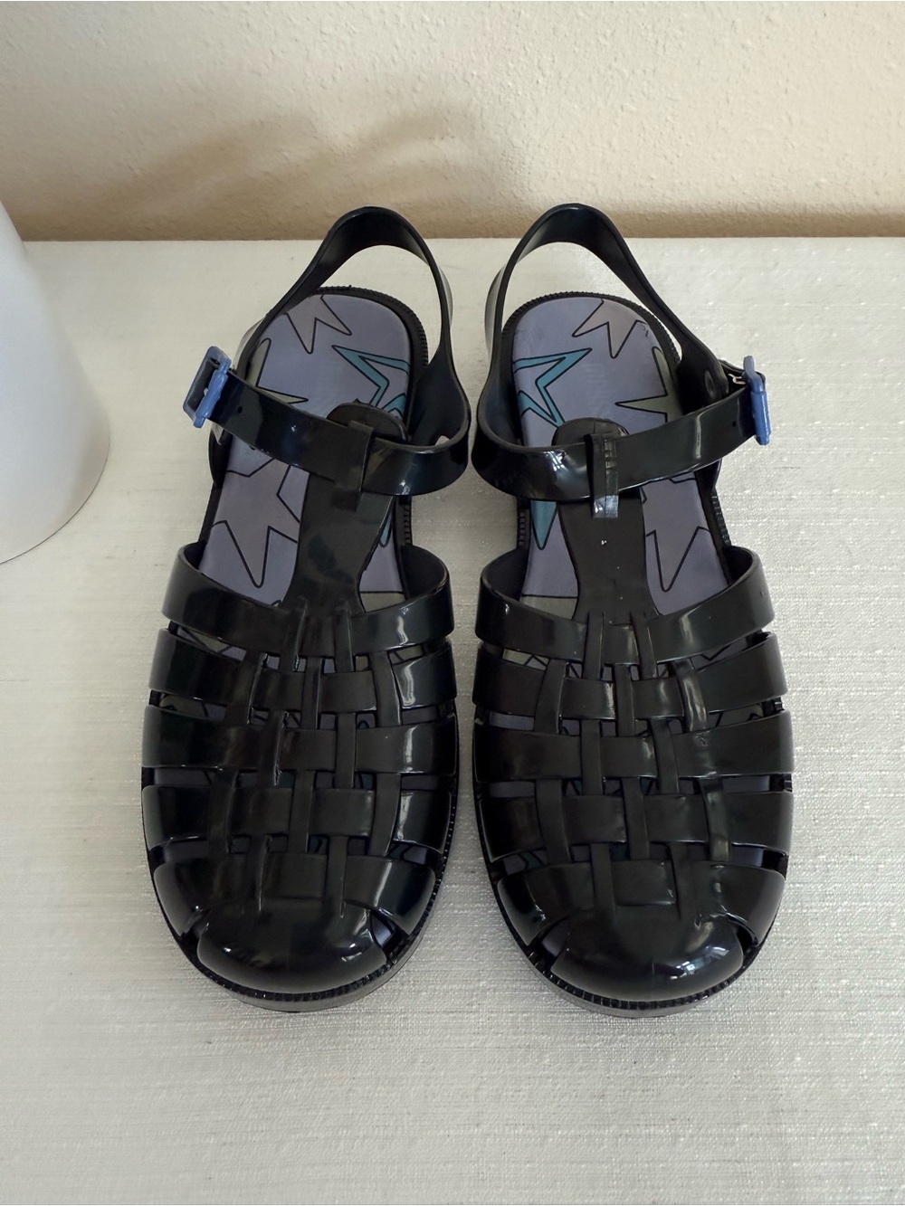 Melissa Black Jelly Fisherman Sandals US 9 - Picture 2 of 11